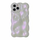 For iPhone 15 Pro Max Wave Bubbles TPU Phone Case(Glitter Pink) - 1