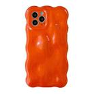 For iPhone 15 Pro Max Wave Bubbles TPU Phone Case(Pearlescent Orange) - 1