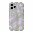 For iPhone 16 Pro Max Wave Bubbles TPU Phone Case(Glitter Pink) - 1