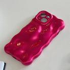 For iPhone 16 Pro Max Wave Bubbles TPU Phone Case(Red) - 3