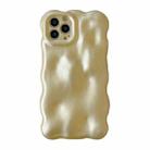For iPhone 16 Pro Max Wave Bubbles TPU Phone Case(Pearlescent Yellow) - 1