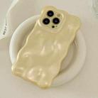 For iPhone 16 Pro Max Wave Bubbles TPU Phone Case(Pearlescent Yellow) - 3