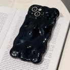 For iPhone 16 Pro Max Wave Bubbles TPU Phone Case(Pearlescent Black) - 2