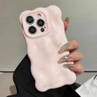 For iPhone 16 Pro Max Wave Bubbles TPU Phone Case(Baby Pink) - 3