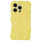 For iPhone 16 Pro Max Wave Bubbles TPU Phone Case(Baby Yellow) - 1