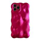 For iPhone 16 Pro Wave Bubbles TPU Phone Case(Red) - 1