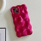 For iPhone 16 Pro Wave Bubbles TPU Phone Case(Red) - 2