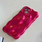 For iPhone 16 Pro Wave Bubbles TPU Phone Case(Red) - 3