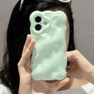 For iPhone 16 Plus Wave Bubbles TPU Phone Case(Baby Green) - 3