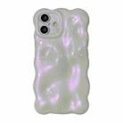 For iPhone 16 Plus Wave Bubbles TPU Phone Case(Glitter Pink) - 1