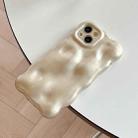For iPhone 16 Plus Wave Bubbles TPU Phone Case(Champagne Gold) - 2