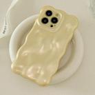 For iPhone 16 Plus Wave Bubbles TPU Phone Case(Pearlescent Yellow) - 3
