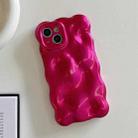 For iPhone 16 Wave Bubbles TPU Phone Case(Red) - 2