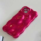 For iPhone 16 Wave Bubbles TPU Phone Case(Red) - 3