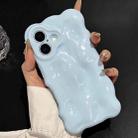 For iPhone 16 Wave Bubbles TPU Phone Case(Baby Blue) - 3