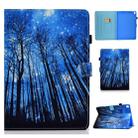 For iPad 10.2 / iPad Pro 10.5 Colored Drawing Stitching Horizontal Flip Leather Case with Holder & Card Slots & Sleep / Wake-up Function(Forest) - 1