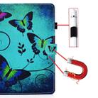 For iPad 9.7 (2017) / (2018) / Air 2 / Air Colored Drawing Stitching Horizontal Flip Leather Case with Holder & Card Slots & Sleep / Wake-up Function(Green Butterflies) - 11