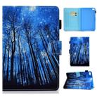 For iPad mini 5 / mini 4 / mini 3 / mini 2 / mini Colored Drawing Stitching Horizontal Flip Leather Case with Holder & Card Slots & Sleep / Wake-up Function(Forest) - 1