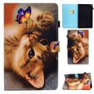 For Amazon Kindle fire HD8 2016 / 2017 / 2018 Colored Drawing Stitching Horizontal Flip Leather Case with Holder & Card Slots & Sleep / Wake-up Function(Butterfly Cat) - 1