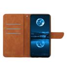 For OPPO Reno13 Global Stitching Embossed Leather Phone Case(Brown) - 3