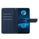 For OPPO Reno13 Global Stitching Embossed Leather Phone Case(Blue) - 3