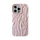 For iPhone 14 Pro Max Wrinkle Gradient Oily Feel TPU Phone Case(Pink) - 1