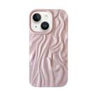 For iPhone 13 Wrinkle Gradient Oily Feel TPU Phone Case(Pink) - 1