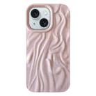 For iPhone 15 Plus Wrinkle Gradient Oily Feel TPU Phone Case(Pink) - 1