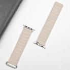 For Apple Watch Series 10 46mm Reverse Buckle Magnetic Silicone Watch Band(Silver Buckle Starlight) - 3