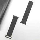 For Apple Watch Series 10 46mm Reverse Buckle Magnetic Silicone Watch Band(Black Buckle Black Brown) - 2