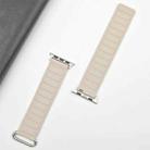 For Apple Watch Series 10 42mm Reverse Buckle Magnetic Silicone Watch Band(Silver Buckle Starlight) - 3