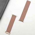 For Apple Watch Series 10 42mm Reverse Buckle Magnetic Silicone Watch Band(Rose Buckle Rouge) - 2