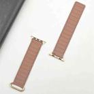 For Apple Watch Series 10 42mm Reverse Buckle Magnetic Silicone Watch Band(Rose Buckle Rouge) - 3