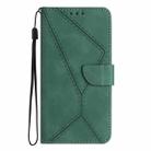 For Honor 90 Stitching Embossed Leather Phone Case(Green) - 2