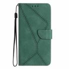 For Honor 90 Lite Stitching Embossed Leather Phone Case(Green) - 2