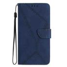 For Honor 90 Lite Stitching Embossed Leather Phone Case(Blue) - 2