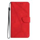 For Honor X6A Stitching Embossed Leather Phone Case(Red) - 2