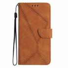 For Honor X6A Stitching Embossed Leather Phone Case(Brown) - 2