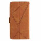 For Honor X6A Stitching Embossed Leather Phone Case(Brown) - 3