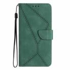 For Honor X6A Stitching Embossed Leather Phone Case(Green) - 2