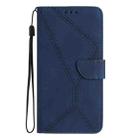 For Honor X6A Stitching Embossed Leather Phone Case(Blue) - 2