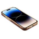 For iPhone 13 Pro Denior Oil Wax Cowhide Plating Phone Case(Blue) - 4