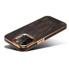 For iPhone 14 Plus Denior Oil Wax Cowhide Plating Phone Case(Black) - 3