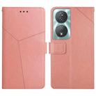 For Honor 90 Smart Y-shaped Pattern Flip Leather Phone Case(Pink) - 1