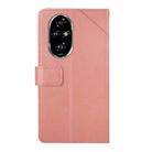 For Honor 200 5G Global Y-shaped Pattern Flip Leather Phone Case(Pink) - 3