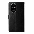 For Honor 200 Pro 5G Global Y-shaped Pattern Flip Leather Phone Case(Black) - 3