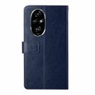 For Honor 200 Pro 5G Global Y-shaped Pattern Flip Leather Phone Case(Blue) - 3