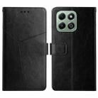 For Honor X6b Y-shaped Pattern Flip Leather Phone Case(Black) - 1