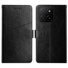 For Honor X5b 4G / X5b Plus 4G Y-shaped Pattern Flip Leather Phone Case(Black) - 1