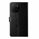 For Honor X5b 4G / X5b Plus 4G Y-shaped Pattern Flip Leather Phone Case(Black) - 3